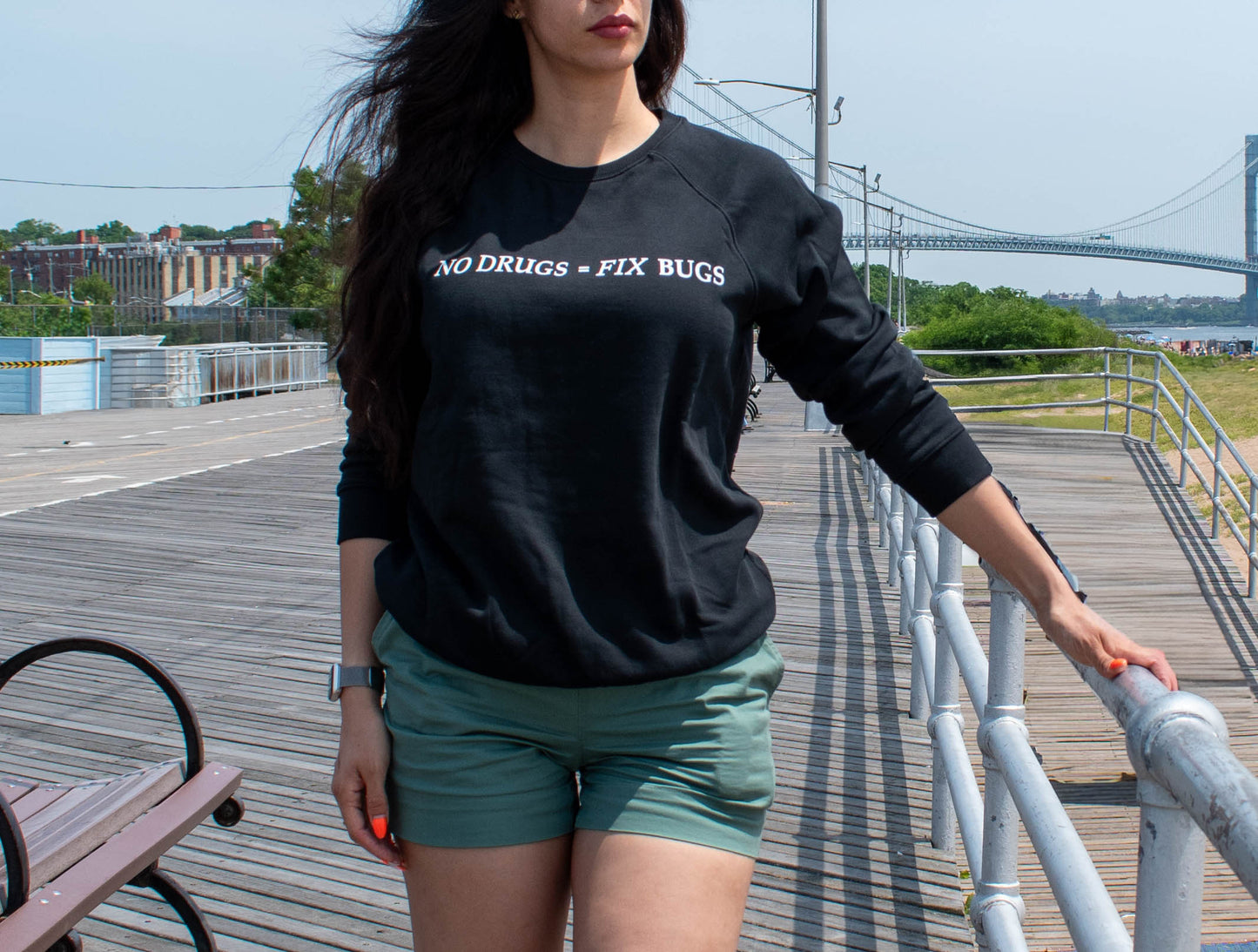 "No Drugs = Fix Bugs" Sweatshirt